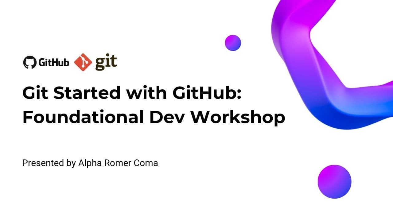 Git and GitHub Foundations title slide